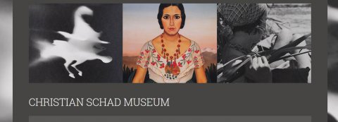  Screenshot der Homepage zum Christian Schad Museum