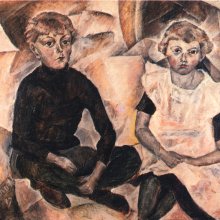 Christian Schad, Zwei Kinder, 1917